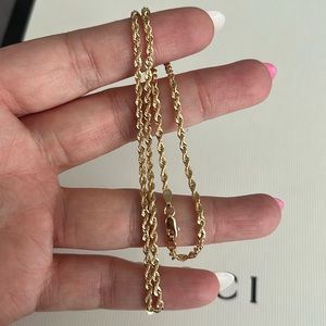 SOLD - 1 10K yellow gold rope chain BNWT